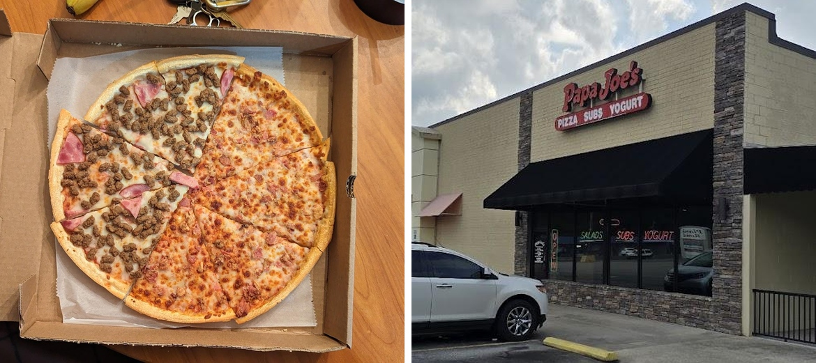 Papa Joe's Pizzeria Menu